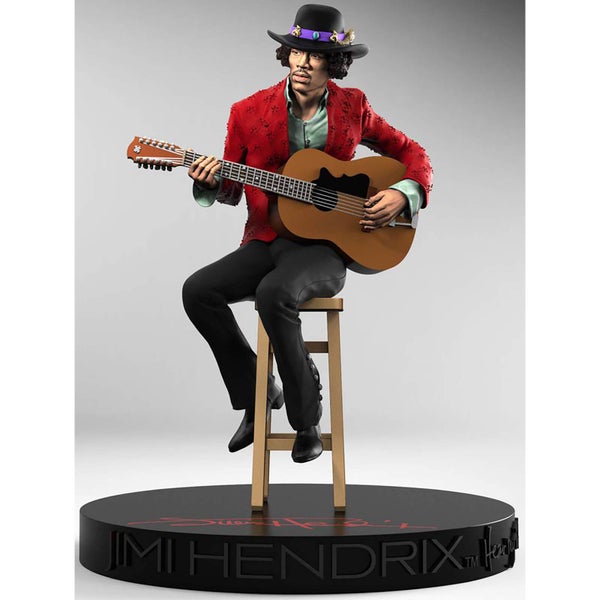 Knucklebonz Jimi Hendrix Rock Iconz Statue 1/9 Jimi Hendrix II 21 cm