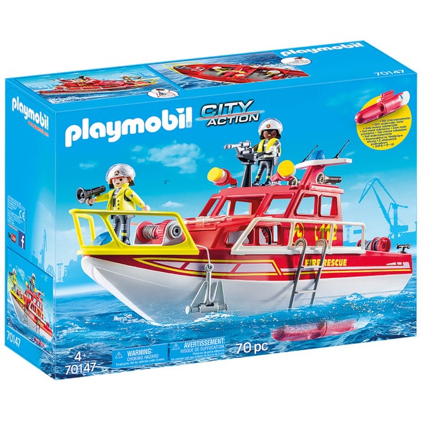 Playmobil City Bateau de Sauvetage et Pompiers (70147)