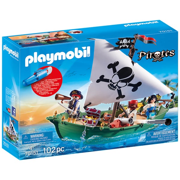Playmobil Pirate Ship with Underwater Motor (70151)