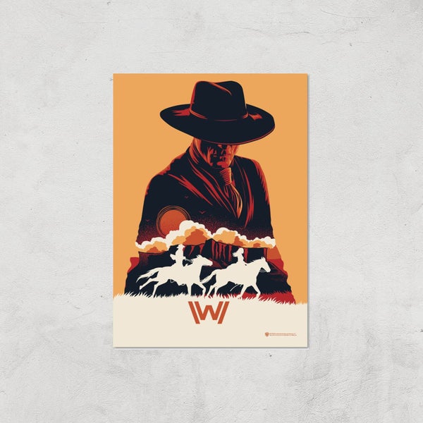 Westworld The Man In Black A2 Giclee Art Print