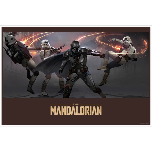 Star Wars Mandalorian "Deal With It" Lithograph by Brian Matyas