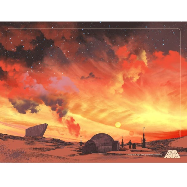 Star Wars Binary Sunset Lithograph by Guy Stauber