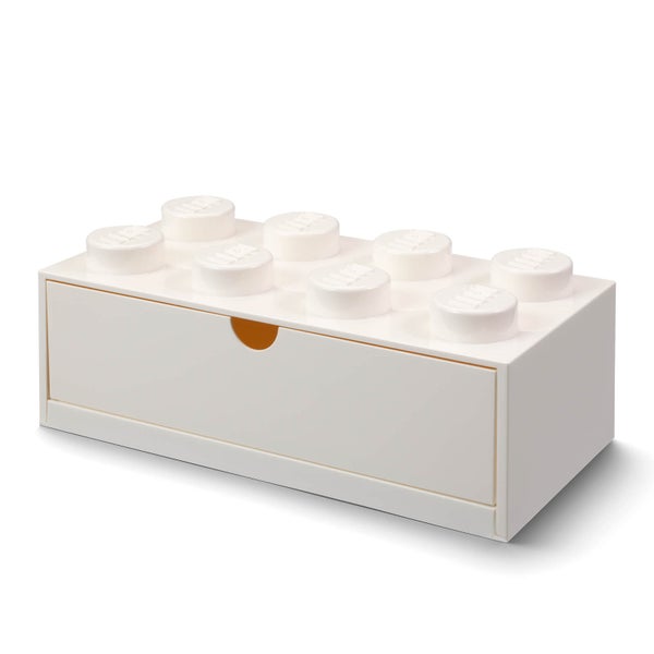 LEGO Storage Desk Drawer 8 - White