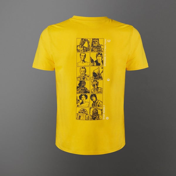 T-shirt Star Wars A New Hope Lineup - Jaune - Unisexe