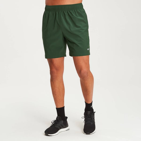 Essential Lightweight Woven Training Shorts - Hunter Green - XS