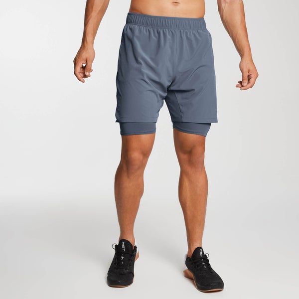 Essential Woven 2-in-1 Training Shorts - Mörkblå