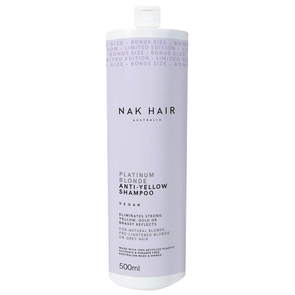 NAK Platinum Blonde Anti-Yellow Shampoo 500ml