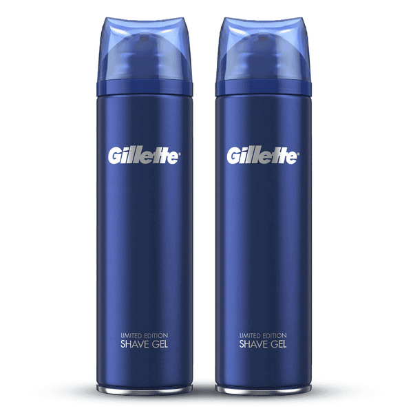 Gillette Fusion5 Ultra Sensitive Shaving Gel 200ml (2 Pack - 3 Month)