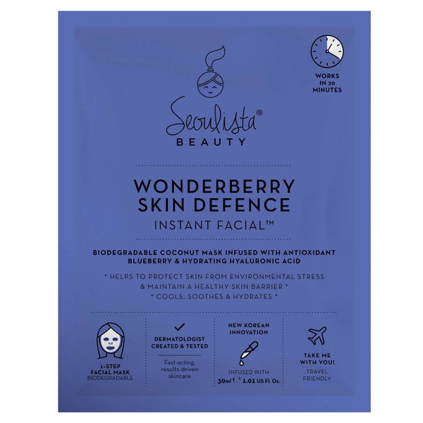 Тканевая маска для волос Seoulista Wonderberry Skin Defence Instant Facial, 30 мл