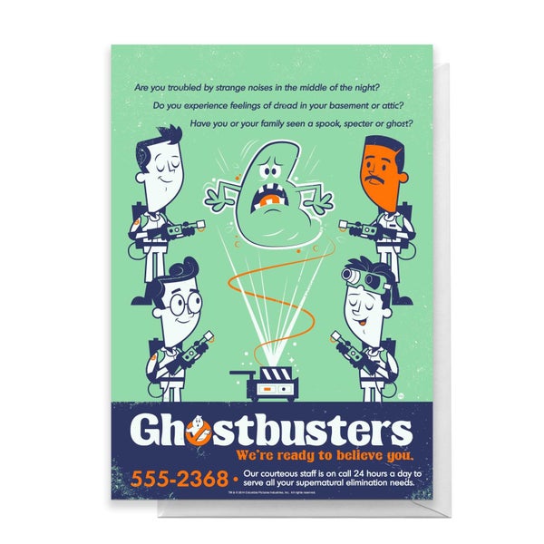Ghostbusters We Believe You Greetings Card