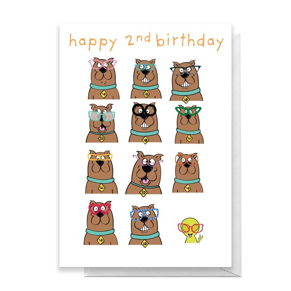 Scooby Doo 2nd Birthday Greetings Card