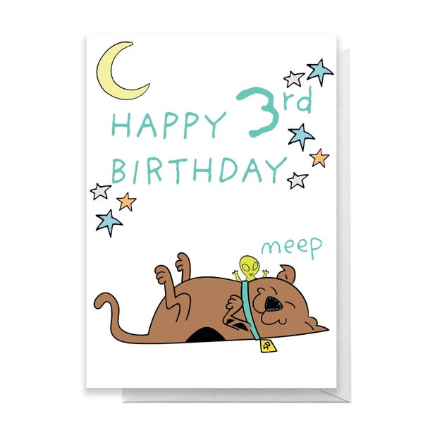 Scooby Doo 3rd Birthday Greetings Card