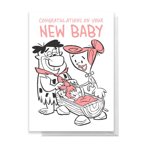 Flintstones New Baby Girl Greetings Card