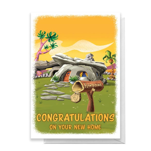 Flintstones New Home Greetings Card