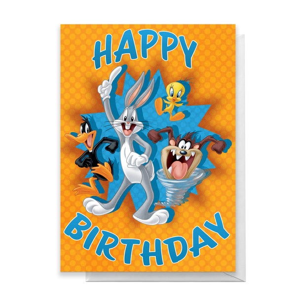 Looney Tunes Group Happy Birthday Greetings Card