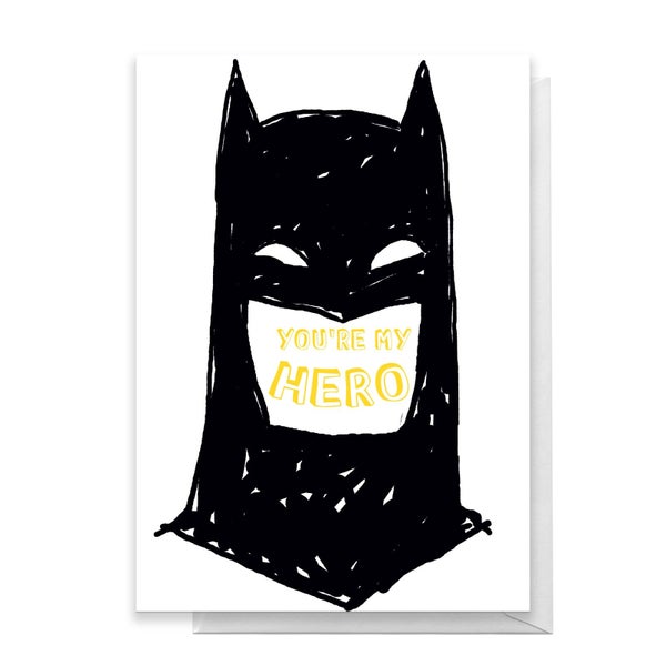 Batman You're My Hero Greetings Card