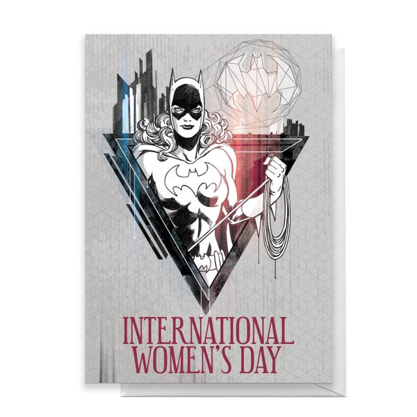 BatGirl International Women's Day Greetings Card