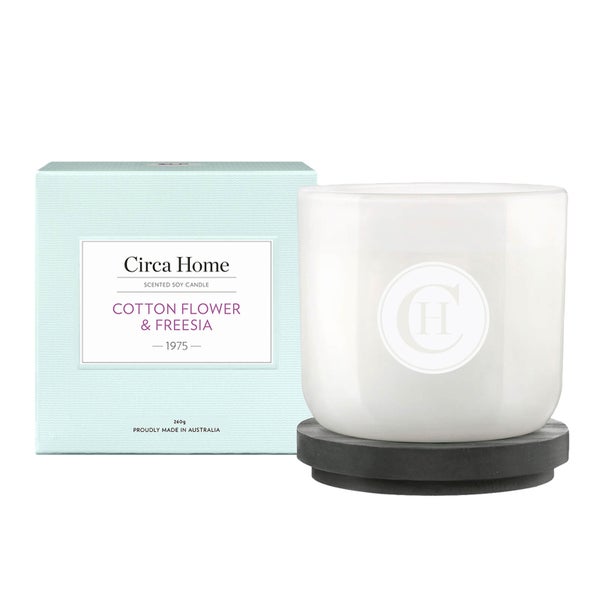 CIRCA Home Cotton Flower and Freesia Classic Candle 260g
