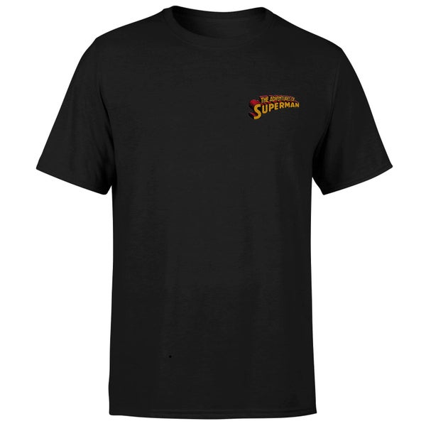 DC Superman Embroidered Unisex T-Shirt - Black