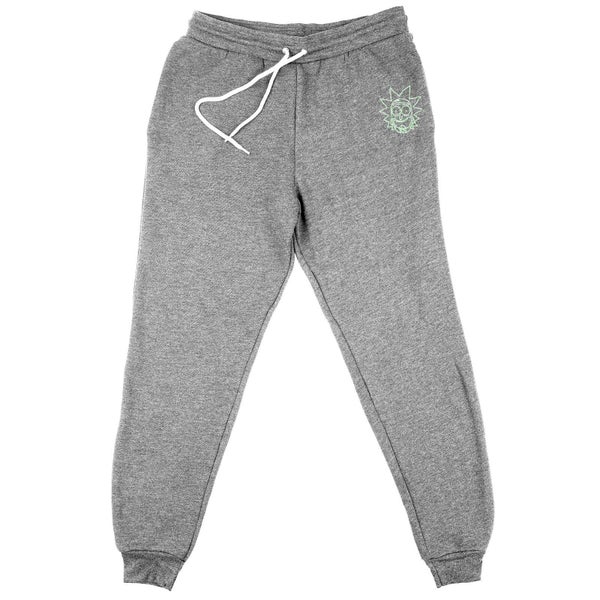 Rick and Morty Rick Embroidered Unisex Joggers - Grey