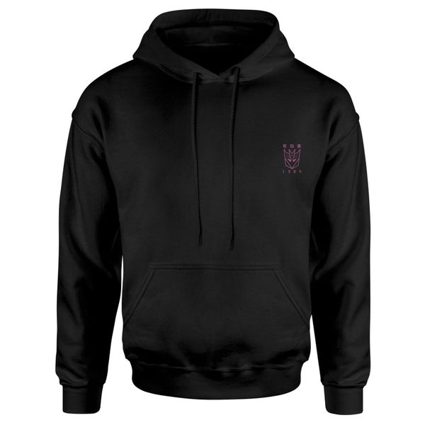 Transformers Decepticons Embroidered Unisex Hoodie - Black