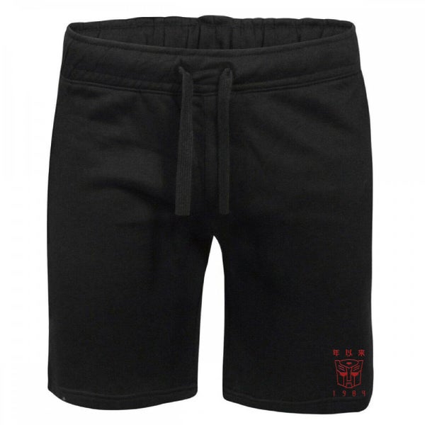 Transformers Autobots Embroidered Unisex Jogger Shorts - Black