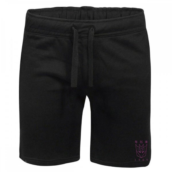 Transformers Decepticons Embroidered Unisex Jogger Shorts - Black
