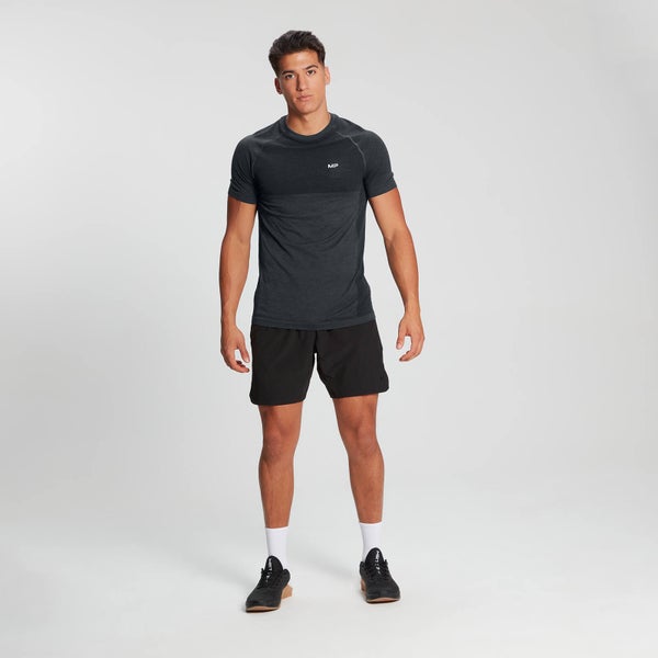 MP Essentials kortærmet sømløs T-shirt til mænd – Carbon Marl