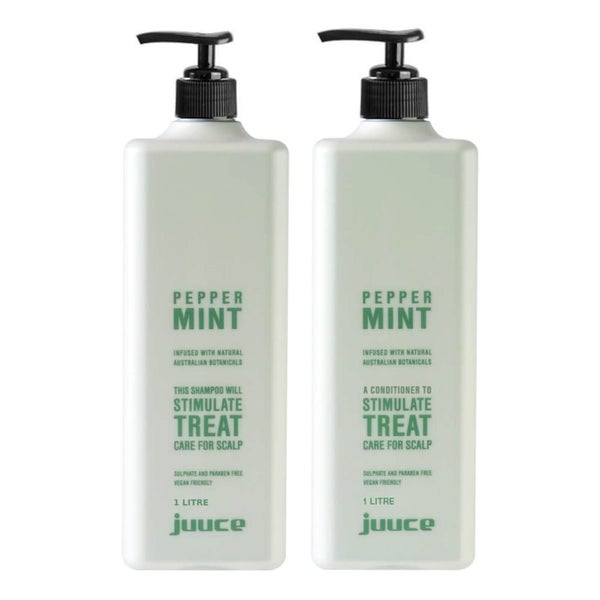 Juuce Peppermint Scalp Stimulating Shampoo and Conditioner Duo 2 x 1L