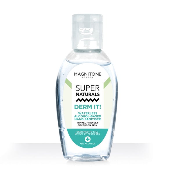 MAGNITONE London SuperNaturals Derm It! Waterless Alcohol-Based Hand Sanitiser Gel 50ml