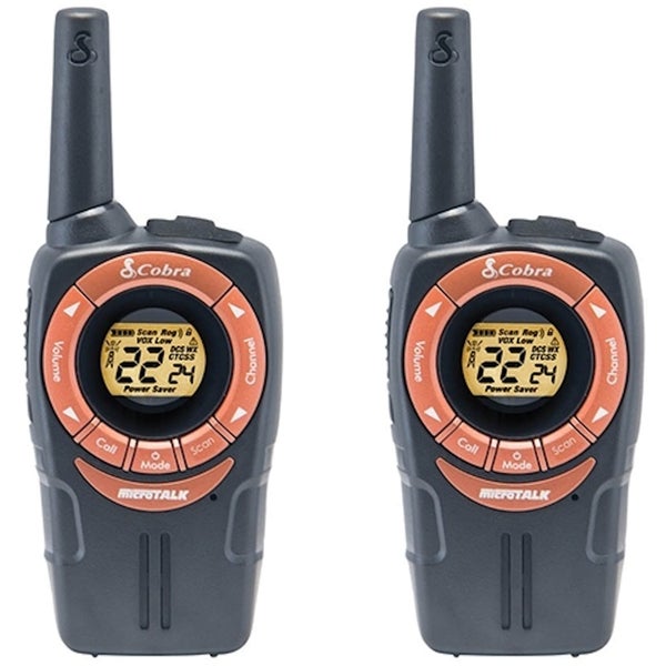 Cobra SM662C Walkie Talkie with 8km Range, Power Saving Function and Rechargeable Batteries