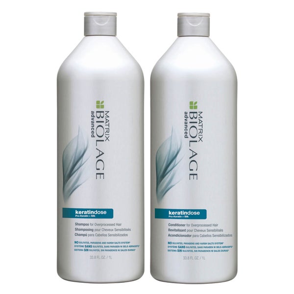 Biolage KeratinDose Shampoo and Conditioner Bundle 2 x 1000ml