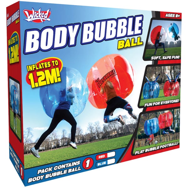 Wicked Vision Body Bubble Ball - Large Inflatable Outdoor Game - Blue