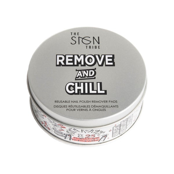 The Sign Tribe Remove and Chill Reusable Nail Polish Eraser Pads