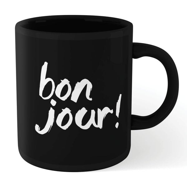 The Motivated Type Bonjour! Mug - Black
