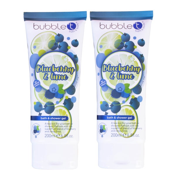 Bubble T Soapscription 2 x Blueberry & Lime Shower Gel 200ml