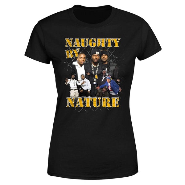 Naughty By Nature Damen T-Shirt - Schwarz