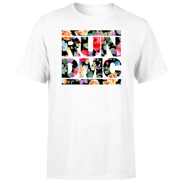 Flowery Run Dmc Unisex T-Shirt - Wit - S