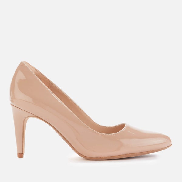 Clarks Women's Laina Rae 2 Patent Leather Court Shoes - Praline
