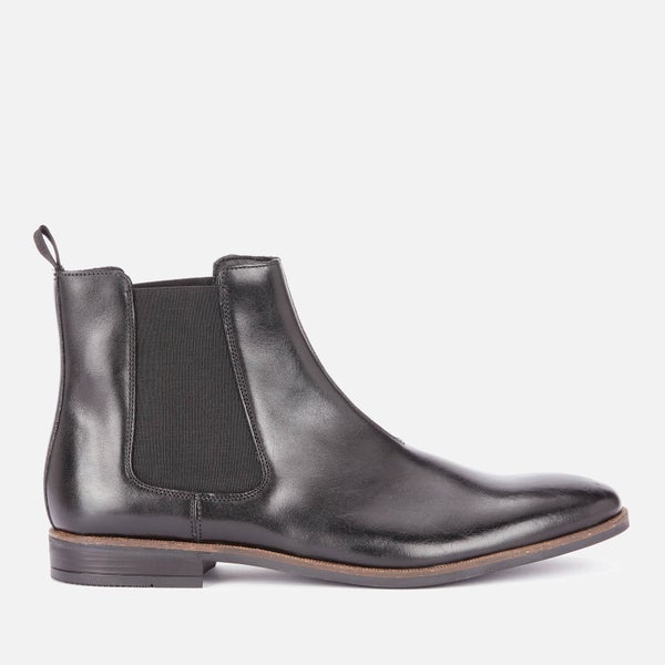Clarks Men's Stanford Top Leather Chelsea Boots - Black
