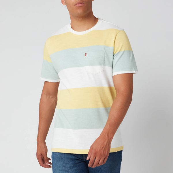 Levi's Men's Sunset Pocket Rugby Stripe T-Shirt - Dusty Citron
