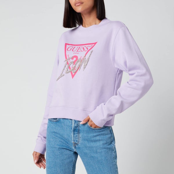 Guess Women's Icon Sweatshirt - Lilac Future