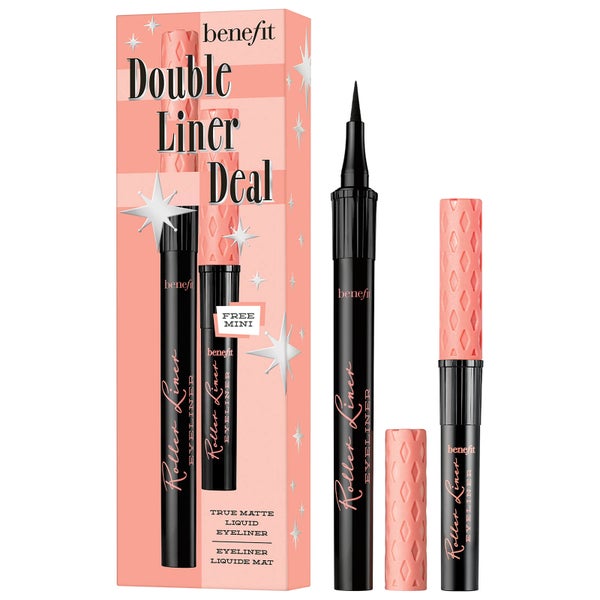 benefit Double Liner Deal Roller Liner Liquid Eyeliner Duo Set Black (Worth £31.50)