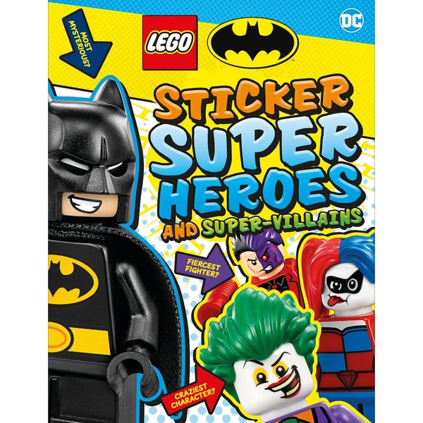 DK Books LEGO Batman Sticker Super Heroes and Super-Villains Paperback