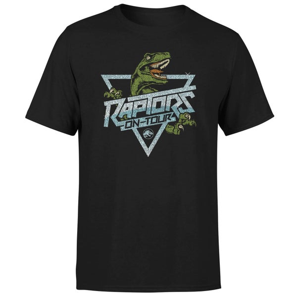 Jurassic Park Raptors On Tour Stroke Men's T-Shirt - Zwart