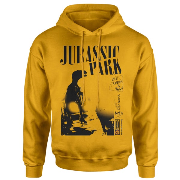 Jurassic Park Isla Nublar Punk Hoodie - Mustard