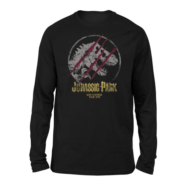 Jurassic Park Lost Control Unisex Langarm T-Shirt - Schwarz