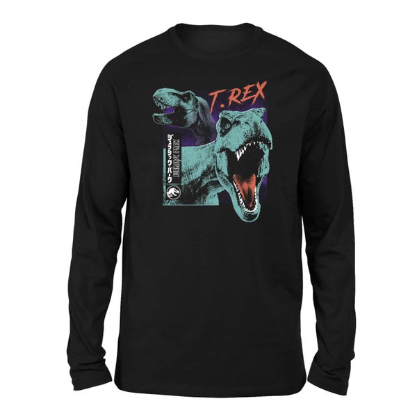 Jurassic Park T-REXES Unisex Langarm T-Shirt - Schwarz