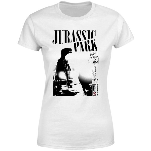 Jurassic Park Isla Nublar Punk Women's T-Shirt - Wit
