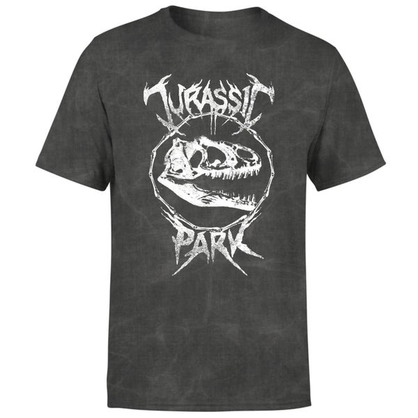 T-shirt Jurassic Park T-Rex Bones - Noir délavé - Unisexe